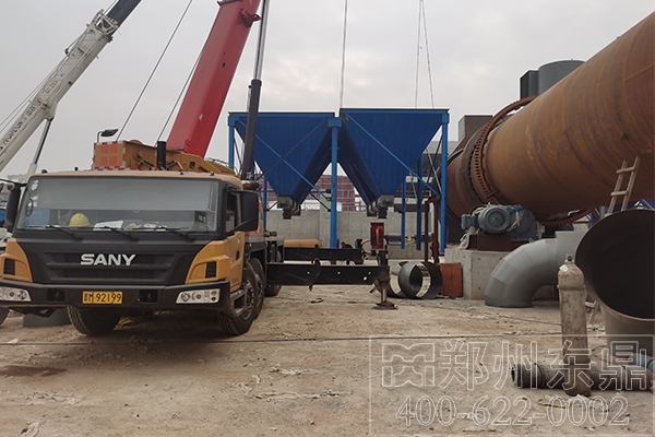 山西河津煤泥烘干機(jī)生產(chǎn)線安裝現(xiàn)場