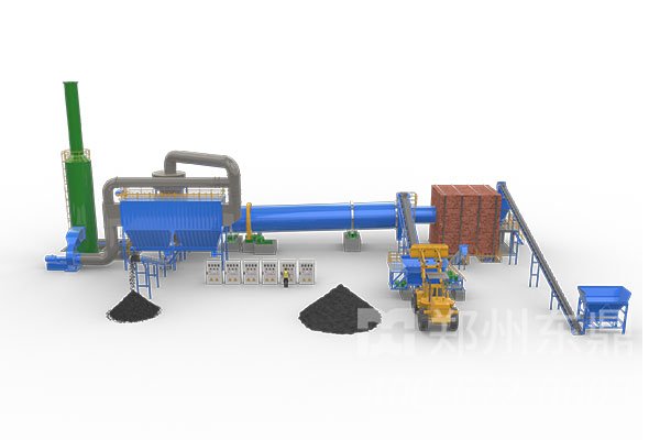 蘭炭烘干機工藝原理圖 蘭炭烘干機工藝原理圖